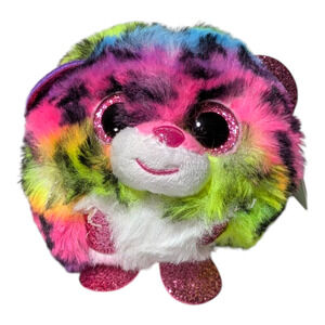 Dotty -The Leopard - Ty Puffies Collection - NWT - Bright Colorful Plushie